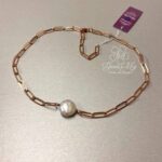 Girocollo con perla bianca