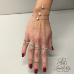 braccialetto fine con perla naturale