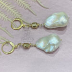 orecchini artigianali perle scaramazze barocche naturali