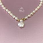 Collana artigianale con perle