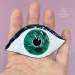 Spilla artigianale occhio