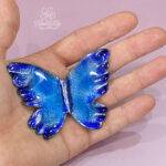 farfalla fatta a mano blu