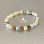 Bracciale amazzonite multicolore che parla