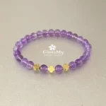 Bracciale in ametista viola che parla