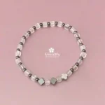 Bracciale significato cristallo di rocca e ematite argentata