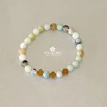 Bracciale significato in amazzonite multicolore e ematite