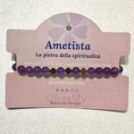 Bracciali che parlano ametista viola intenso naturale