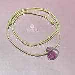 Ciondolo artigianale con fluorite multicolore naturale