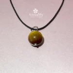 Ciondolo con pietra occhio di tigre gioiello moderno unisex