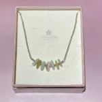 Collana con acquamarina e morganite naturale regalo ideale per donna