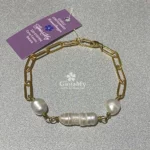 Braccialetto artigianale e sofisticato con perle barocche
