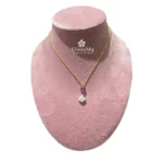 Ciondolo con fluorite e perla barocca