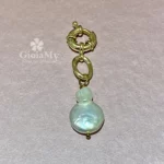 Elegante ciondolo con grande perla scaramazza naturale