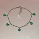 Elegante bracciale in argento 925 con amazzonite