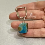 Idea regalo per donna o uomo con agata blu