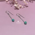 Orecchini pendenti amazzonite in argento 925