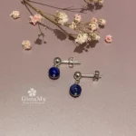 Idea regalo donna piccoli orecchini in argento 925 in lapislazzuli