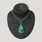 Ciondolo malachite naturale pietra grande