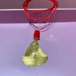 Regalo per amante mare ciondolo in corallo rosso bambu