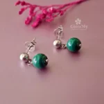 Idea regalo per ragazza o donna piccoli orecchini naturale in argento